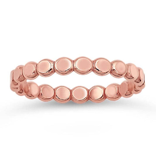 14/20 Rose Gold-Filled 2.5mm Flat Beaded Ring