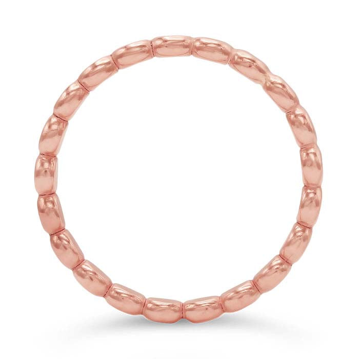 14/20 Rose Gold-Filled 2.5mm Flat Beaded Ring