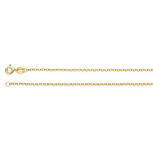 14/20 Gelbgold gefüllte 1,65 mm runde Rolo-Kette