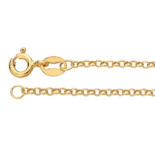 14/20 Gelbgold gefüllte 1,65 mm runde Rolo-Kette