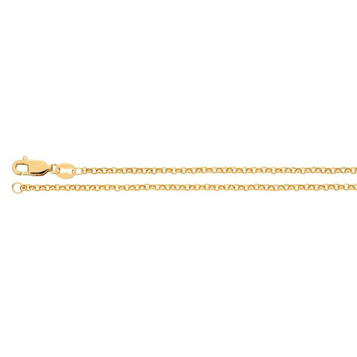 14/20 Gelbgold gefüllte 1,85 mm runde Rolo-Kette