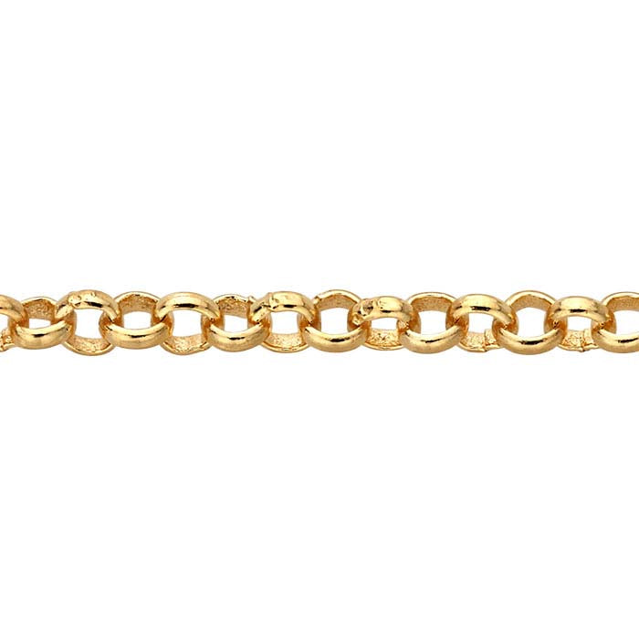 14/20 Gelbgold gefüllte 1,85 mm runde Rolo-Kette