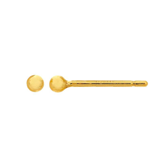14/20 Yellow Gold-Filled Ball Post Earring