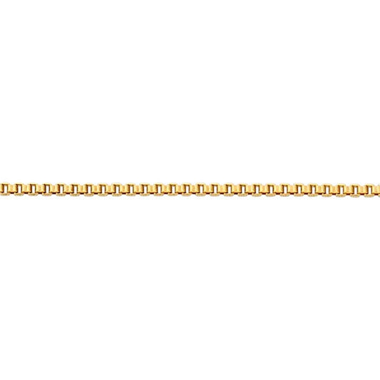 Halskette mit 14/20 Gelbgold-Füllung, 1,1 mm, Add-A-Bead-Boxkette, verstellbar