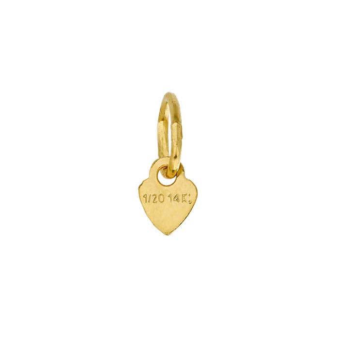 14/20 Yellow Gold-Filled 3.5mm Heart Tag