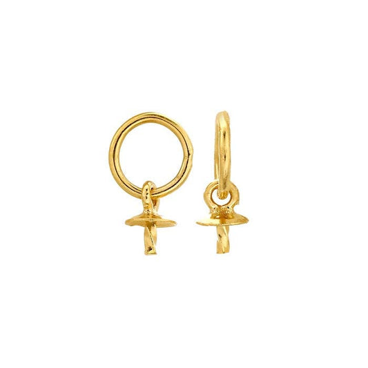 14/20 Yellow Gold-Filled Cup & Twist Peg Charm