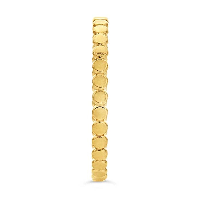 14/20 Yellow Gold-Filled Flat Beaded Ring
