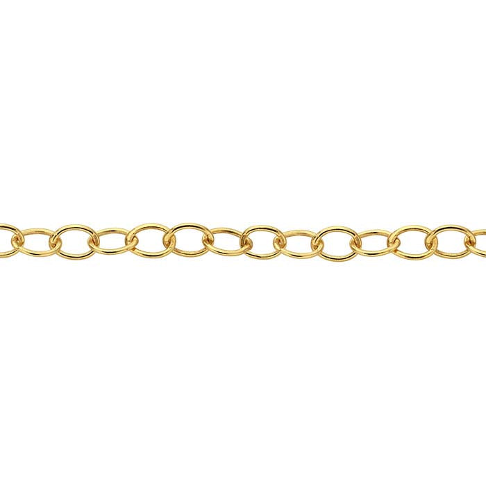 14/20 Yellow Gold-Filled Oval Cable Chain