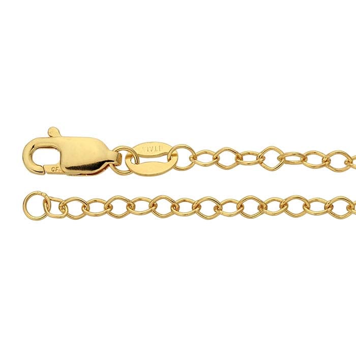 14/20 Yellow Gold-Filled 2.45mm Marquise Cable Chain