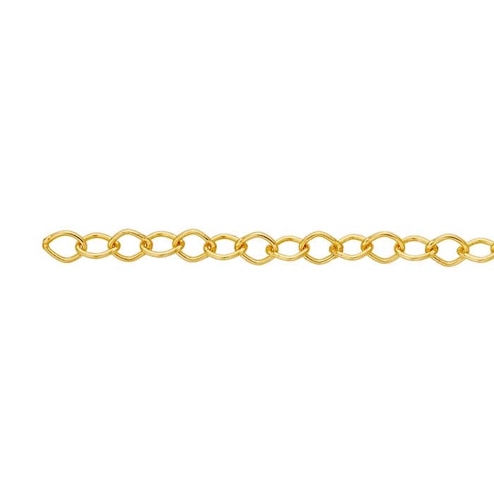 14/20 Yellow Gold-Filled 2.45mm Marquise Cable Chain