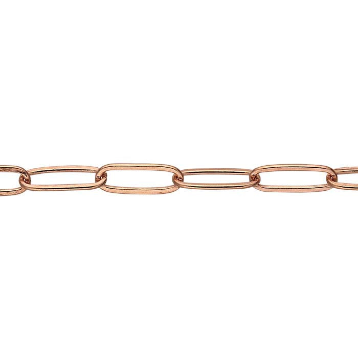14/20 Rose Gold-Filled Flat Oval Cable Chain