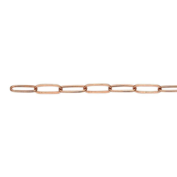 14/20 Rose Gold-Filled Flat Oval Cable Chain