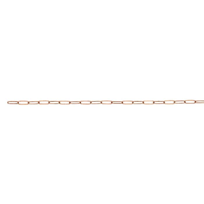 14/20 Rose Gold-Filled Flat Oval Cable Chain