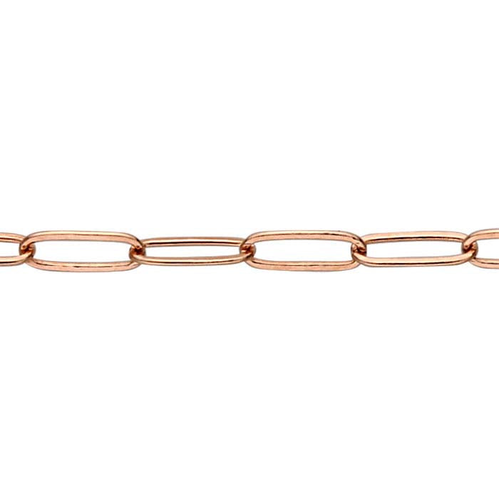 14/20 Rose Gold-Filled Flat Oval Cable Chain