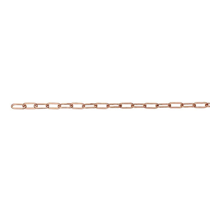 14/20 Rose Gold-Filled Flat Oval Cable Chain