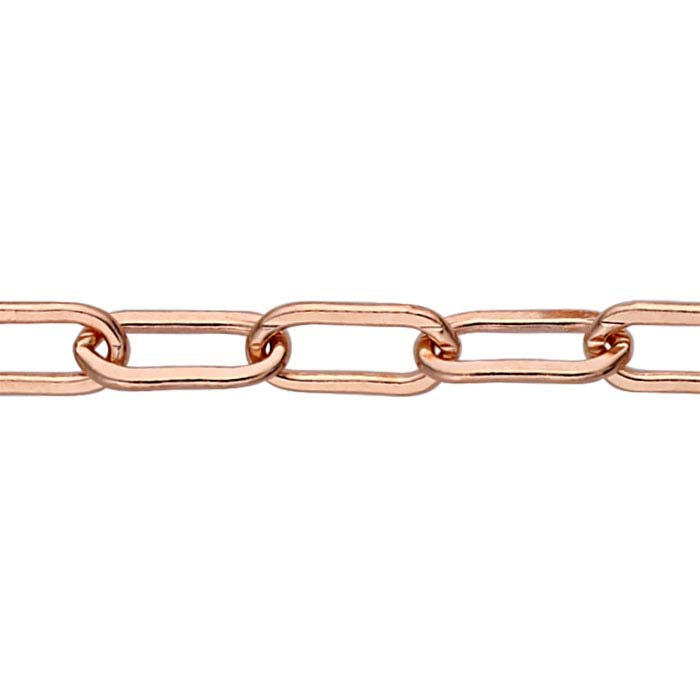 14/20 Rose Gold-Filled Flat Oval Cable Chain