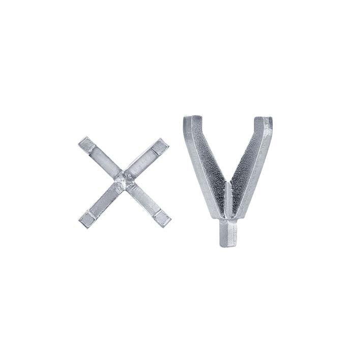 14K White Gold 5.8mm Round Tall 4-Prong Setting with Peg