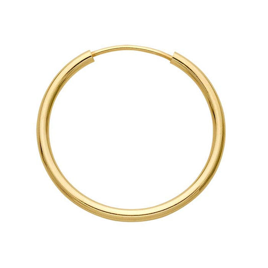 14/20 Yellow Gold-Filled 1.5 x 20mm Endless Hoop Earring