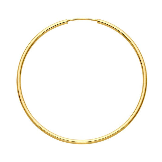 14/20 Yellow Gold-Filled 1.5 x 40mm Endless Hoop Earring