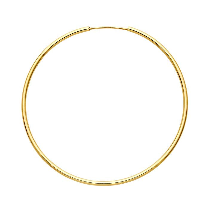 14/20 Yellow Gold-Filled 1.5 x 50mm Endless Hoop Earring