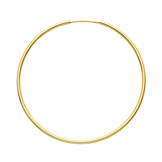 14/20 Yellow Gold-Filled 1.5 x 50mm Endless Hoop Earring