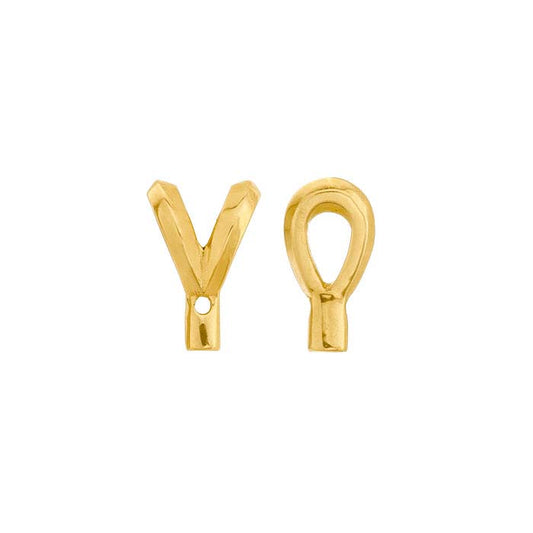 14K Yellow Gold Rabbit-Ear Bail