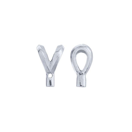 14K White Gold Rabbit-Ear Bail