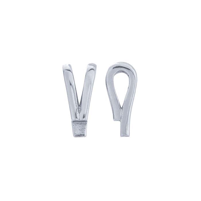 14K White Gold Rabbit-Ear Bail with Solder Tab