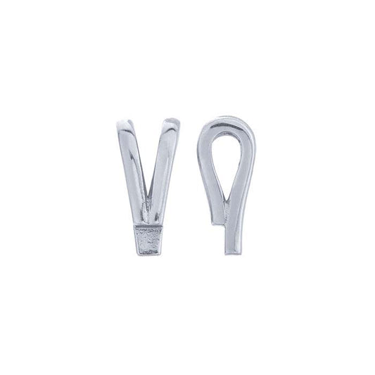 14K White Gold Rabbit-Ear Bail with Solder Tab