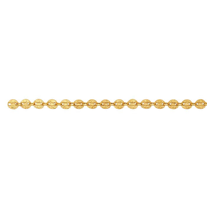 14/20 Yellow Gold-Filled 4.2mm Pattern Oval Link Chain, By the Foot