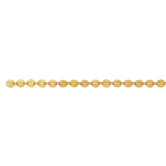 14/20 Yellow Gold-Filled 4.2mm Pattern Oval Link Chain, By the Foot