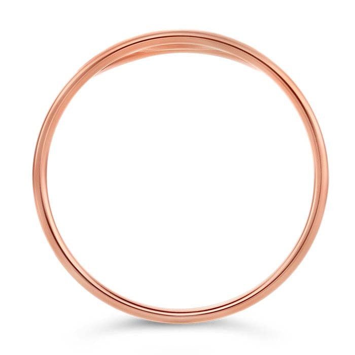 14/20 Rose Gold-Filled Double Arch Ring