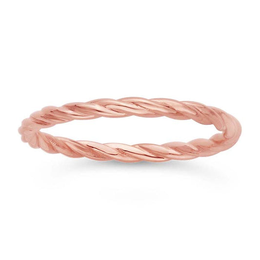 14K Rose Gold Eternity Band