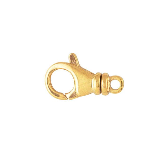 Chiusura a moschettone girevole a goccia 19,3 x 11,9 mm in oro giallo 14K