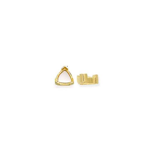 14K Yellow Gold Trillion 3-Prong Setting