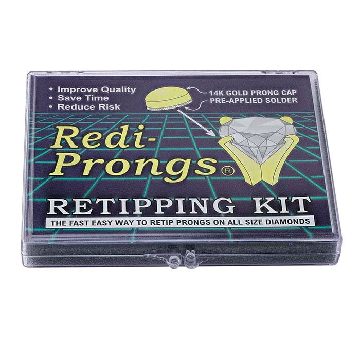 14K Yellow and White Gold Redi-Prongs Retipping Kit