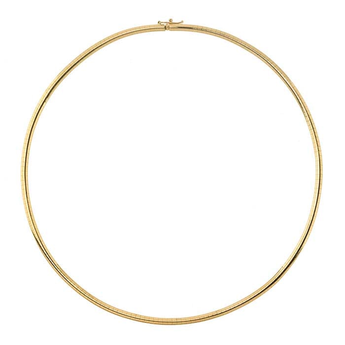 14K Yellow Gold Omega Chain