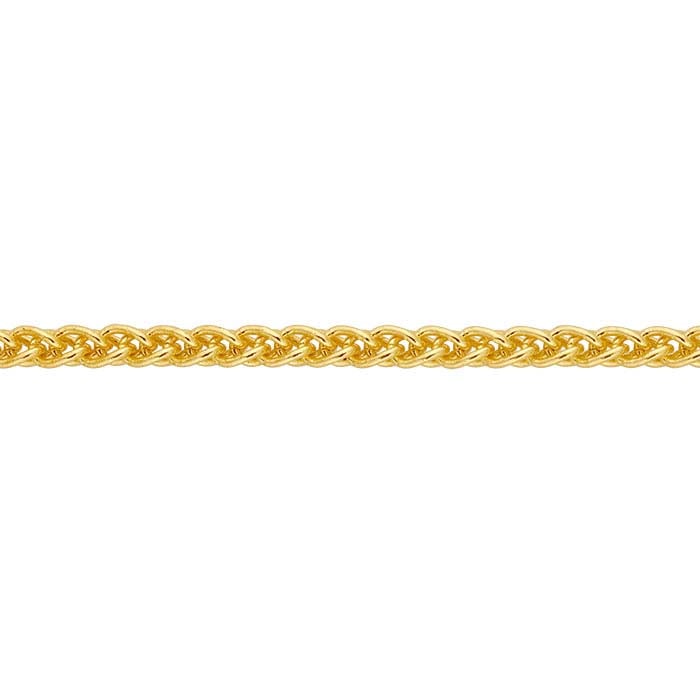 14/20 Yellow Gold-Filled Round Wheat Chain