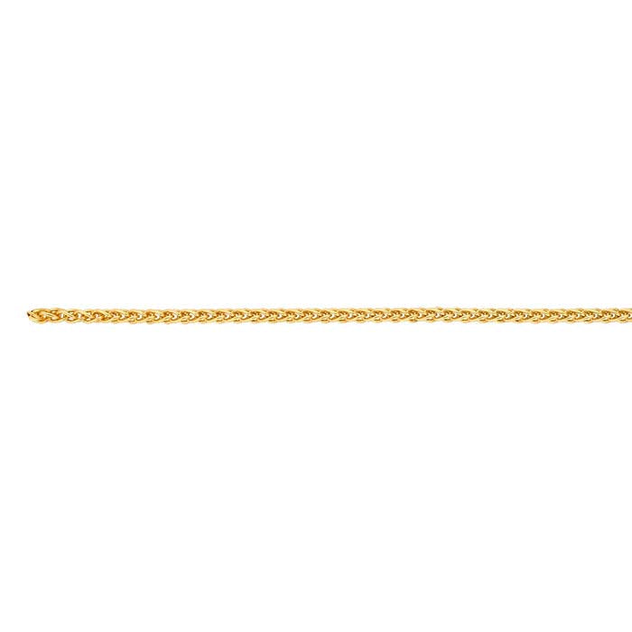 14/20 Gelbgold gefüllte runde Weizenkette, 1,85 mm, fußweise