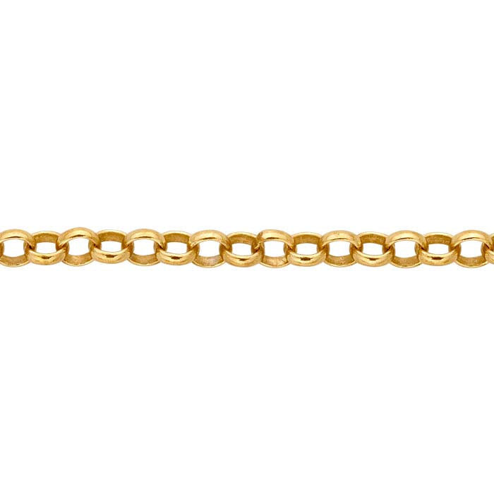 14/20 Gelbgold gefüllte 2,2 mm runde Rolo-Kette