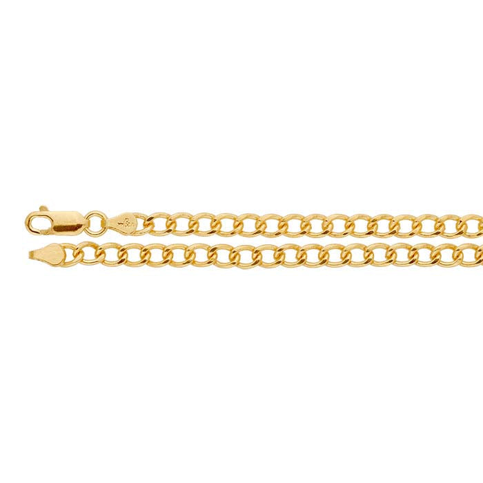 14/20 Gelbgold gefüllte 4,3 mm Panzerkette