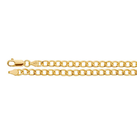 14/20 Gelbgold gefüllte 4,3 mm Panzerkette