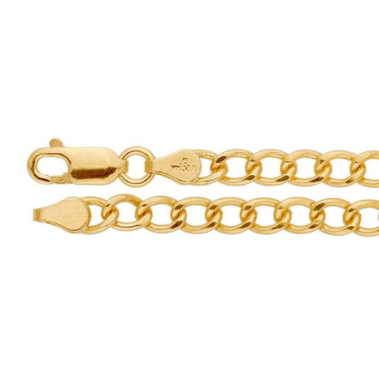 14/20 Gelbgold gefüllte 4,3 mm Panzerkette
