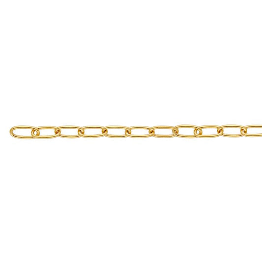 14/20 Yellow Gold-Filled 6.5mm Oval Cable Chain, By the Foot