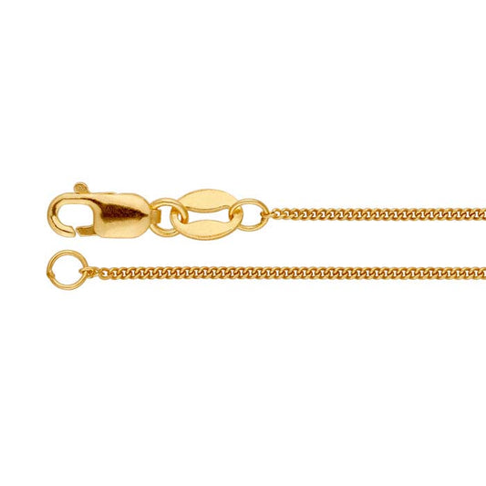 14/20 Gelbgold gefüllte 0,9 mm Panzerkette