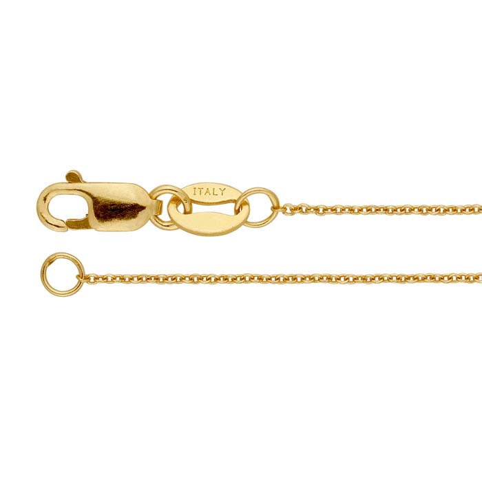 14/20 Yellow Gold-Filled 0.8mm Round Cable Chain