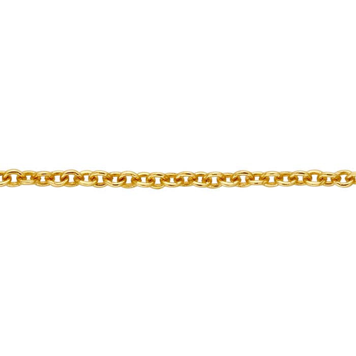 14/20 Yellow Gold-Filled 0.8mm Round Cable Chain