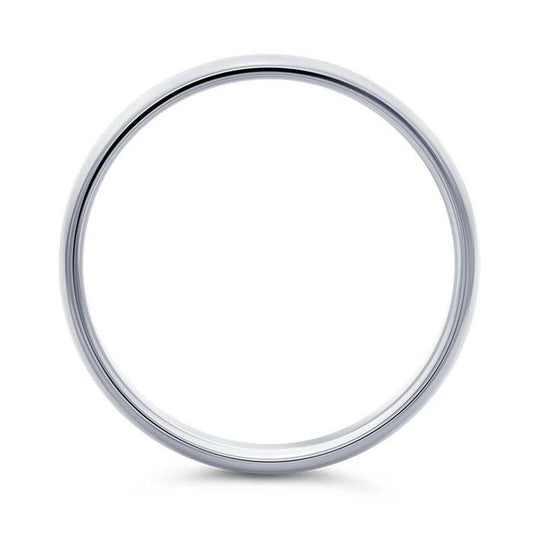 Alianza de boda Nordt de oro blanco de 14 quilates, peso pluma, ajuste cómodo, 8 mm