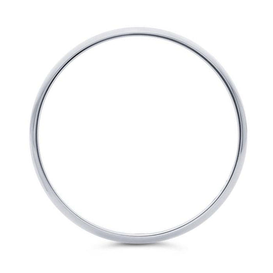 Nordt Platinum Lightweight Half-Round Wedding Band