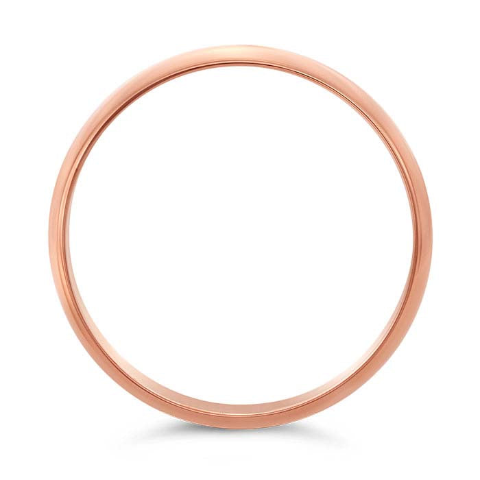 Nordt 14K Rose Gold Lightweight Half-Round Wedding Band